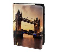 OAZCVBNN Custodia a portafoglio per passaporto con stampa I Love London, per uomini e donne, per viaggi di lavoro e tempo libero