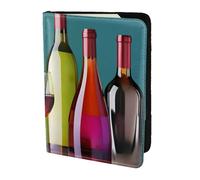 OAZCVBNN Custodia a portafoglio per passaporto, con stampa senza bottiglia, per uomini e donne, per viaggi di lavoro e tempo libero