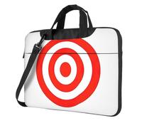 OAZCVBNN Design Target Stampa Versatile Laptop Bag Elegante Laptop Case Con Messenger Shoulder Briefcase Opzioni, Nero , 15.6 inch