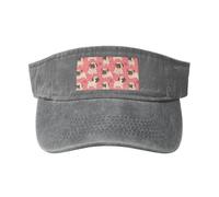 OAZCVBNN Divertente cappello vintage con stampa di un cucciolo di carlino del fumetto con stampa di cane lavato unico cappello vintage fibbia regolabile classico moda casual sport Caps, grigio, Taglia