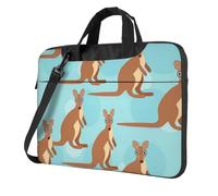 OAZCVBNN Divertente per Kangaroo Zoo Print Versatile Laptop Bag Elegante Laptop Case Con Messenger Spalla Cartella Opzioni, Nero , 13 inch