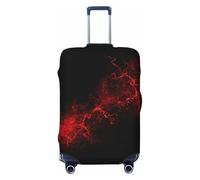 OAZCVBNN Explosion Burst Red Black Print Lavabile Valigia Universale Elastico Bagagli Protector Travel Sleeve Accessorio, Nero , L, Bagaglio a mano