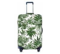 OAZCVBNN Floreale Erbe ed Erbacee Piante Stampa Lavabile Valigia Universale Elastico Bagagli Protector Viaggio Manica Accessorio, Nero , S, Bagaglio a mano