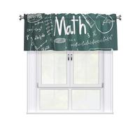 OAZCVBNN Formule Forme Teoria Lezione di Matematica Stampa Parola Primavera Cucina Tende Elegante 137x45 Pollici Jacquard Tenda Trattamento Finestra