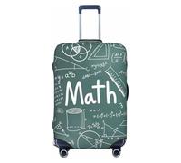 OAZCVBNN Formule Forme Teoria Matematica Lezione Parola Stampa Lavabile Valigia Universale Elastico Bagagli Protector Viaggio Manica Accessorio, Nero , S, Bagaglio a mano