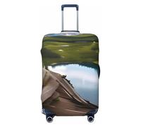 OAZCVBNN Glacier National Park Print Unique Suitcase Covers Travel Luggage Cover con elastico antigraffio design, Nero , XL