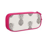 OAZCVBNN Grazioso astuccio con stampa ananas per cancellare il trucco, penne, studenti, scuola, ufficio, multi-scena, rosa, taglia unica, Set di zaini per la scuola