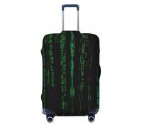 OAZCVBNN Hacker Era Print Unico Valigia Coperture Viaggio Bagagli Cover con Elastico Anti Graffio Design, Nero , L