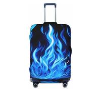 OAZCVBNN Indigo Flame Print Print Unique Suitcase Covers Travel Luggage Cover con Elastico Anti Graffio Design, Nero , L