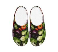 OAZCVBNN Introduzione di varie verdure Stampa Uso Versatile Anti Pilling Lavabile Pantofole per le Donne Uomini Accoglienti Scarpe Alla Moda
