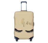 OAZCVBNN La valigia unica della stampa delle ciglia copre la copertura dei bagagli di viaggio con l'anti progettazione elastica del graff, Nero , XL