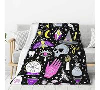OAZCVBNN Magia stregoneria bohemien disegno stampa tutto l'anno versatile coperta divano biancheria da letto regali super morbida sensazione al tatto