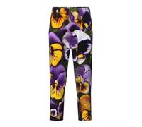 OAZCVBNN Pansy Perfection Stampa Pantaloni Traspiranti Stagione Vacanza Festività Festive Donne Uomini Pigiama Famiglia Divertimento, Nero , L(14-16)