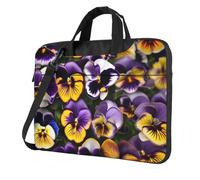 OAZCVBNN Pansy Perfection Stampa Versatile Borsa per Computer Portatile Elegante Custodia Per Computer Portatile Con Opzioni Cartella A Tracolla Messenger, Nero , 14 inch