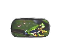 OAZCVBNN Peace Tree Frogs Stampa Ragazzi Ragazze per Cancelleria Trasparente Organizzatore Cancelleria Astuccio Forniture