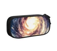 OAZCVBNN Universo Via Lattea Galaxy Stampa Astuccio Astuccio per Trucco Gomme Penne Studenti Scuola Ufficio Multi-Scene Uso, Nero , taglia unica, Set di zaini per la scuola