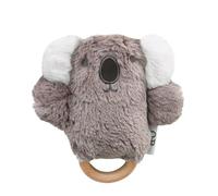 OB DESIGNS - peluche musicale neonato morbido, con anello massaggiagengive in legno di faggio, imbottitura di materiale ecologico, lavabile in lavatrice, cm 15x10