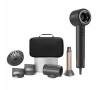 OBA Asciugacapelli HY01PRO Professionale, KIT FULL BAG Motore Brushless 120.000 RPM, 500 Milioni Ioni Negativi, 1400W,358g, Kit Completo con Borsa e Accessori, Silenzioso 54 dB, Flusso Aria 75 m/s