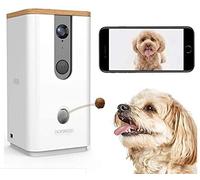 Oba Distributore croccantini con Telecamera Intelligente per Cani e Gatti, WiFi, Visione Notturna HD, Audio a 2 Vie, Telecamera Automatica per Animali Domestici con App per Cellulare