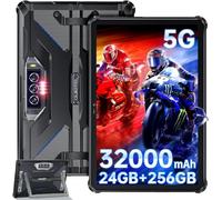 OBA OUKITEL RT7 5G Tablet PC Rugged - 32000mAh Batteria, 24(12+12) GB+256GB Robusto, Android 13 MT6853, 48MP+32MP, 10.1' FHD+, Dual 5G LTE/OTG/GPS/Face ID, Nero