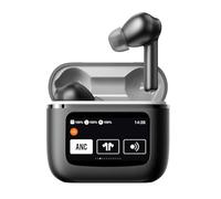 OBA-ProX5 Auricolari Bluetooth 5.3 Cuffie Wireless In Ear Stereo ENC ANC Cancellazione Rumore, Display LCD Colore IPX5 Impermeabile con localizzatore auricolari, batteria 500 mAh