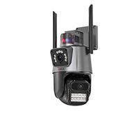 OBA Telecamera multi-obiettivo dual lente WiFi Dual 4MP IP telecamera di monitoraggio bidirezionale Autotracking