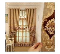 ObaBO 1 Pezzo Ricamato Semi Sheer Tende, Doppio Strato, Stile Europeo Ricamato Voile Curtain per Farmhouse Soggiorno Camera da Letto, Punching,D-177 * 104in
