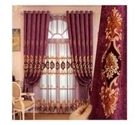 ObaBO 1 Pezzo Ricamato Semi Sheer Tende, Doppio Strato, Stile Europeo Ricamato Voile Curtain per Farmhouse Soggiorno Camera da Letto, Punching,E-177 * 84in