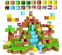 obakaer Costruzioni Magnetiche 54 Pezzi, Blocchi Magnetici Giocattolo Magnetico per Bambini, Compleanno Natale Regali per Ragazzi e Ragazze, cubi magnetici per bambini 3-6, 4-8, 5-10 Anni