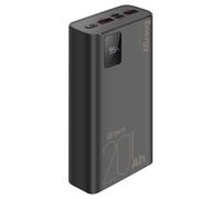OBAL:ME Powerbank 20000mAh EnergyPulse USB-A/USB-C PD 22,5W con display digitale, Nero