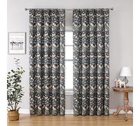 Obal William Morris - Tende oscuranti per camera da letto, dal design originale, morbide, corte termiche, per soggiorno, 2 pannelli x 166 x 90 cm (stampa ladro di fragole)