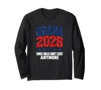 Obama 2028 dal Momento Che Le Regole Non esistono più Presidente Varsity Maglia a Manica