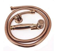 OBASDFD Bidet Portatile con Miscelatore Acqua Calda/Fredda, Rubinetto Igienico in Ottone Oro Rosa, Set Doccia in Rame A Parete for La Cura Personale(C)