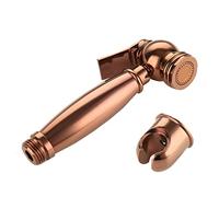 OBASDFD Bidet Portatile con Miscelatore Acqua Calda/Fredda, Rubinetto Igienico in Ottone Oro Rosa, Set Doccia in Rame A Parete for La Cura Personale(B)