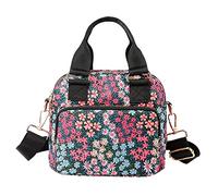 OBASDFD Borsa a tracolla a con floreale in nylon casual for borse da viaggio uomo e donna(D)