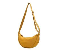 OBASDFD Borsa A Tracolla Da Donna - Ascellare, In Nylon E Pelle, Semplice A Spalla, A, Con Soffietto Singolo(Yellow)