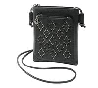 OBASDFD Borsa A Tracolla Da Donna - Graziose Borse Hobo, Pochette Retrò, Ascella, A Con Chiusura A Scatto Pebble(Black)