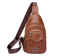 OBASDFD Borse A Tracolla Impermeabili Da Donna - Multitasche, A, Zaini(Brown)