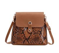 OBASDFD Borse tote in tela da donna con cerniera, borse in tessuto trapuntato leggero e a tracolla for le vacanze(Brown)