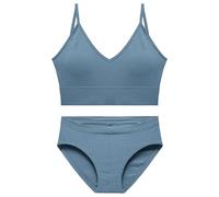 OBASDFD Bra Set Women's Deep V Tank Top No Underwire Small Breast Push-up Triangle Cup(Khaki,XL)(Blue,M)