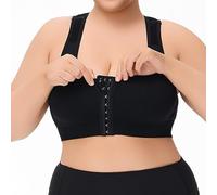 OBASDFD Bra Without Underwire, Comfortable, Wire-Free Bra in Plus Size, Breathable Hollow Back Design, Thin, Versatile And Stylish Underwear, White, 3XL(Green,4XL)