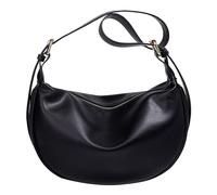 OBASDFD Casual Nylon Purse Waterproof Pebble Turnlock Crossbody Shoulder Handbag For Women(Black)