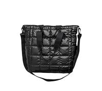 OBASDFD Classic Zipper Shoulder Bags For Women Top Handle Satchel Purses Multi Compartment Purse(Black)