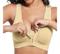 OBASDFD Comfort Bra for Everyone with Front Closure for Versatile Style, Seasons And Everyday Wear, Beige, 5XL(Beige,XL)