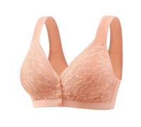 OBASDFD Comfortable Bra with Wire-Free Front Closure. Stylish Tank Top Design, Everyday Wear And Support., Rose Gold, 18(Pink,14)