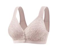 OBASDFD Comfortable Bra with Wire-Free Front Closure. Stylish Tank Top Design, Everyday Wear And Support., Light Green, 14(Rose Gold,10)
