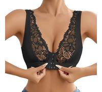 OBASDFD Comfortable Casual Lace Front Bra Versatile Tank Design Ideal for Everyday Wear And Layering Activities, White, L(Black,L)