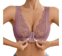 OBASDFD Comfortable Casual Lace Front Bra Versatile Tank Design Ideal for Everyday Wear And Layering Activities, White, L(Light Purple,M)