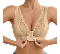 OBASDFD Comfortable Casual Lace Front Bra Versatile Tank Design Ideal for Everyday Wear And Layering Activities, Purple, XL(Beige,L)