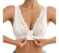 OBASDFD Comfortable Casual Lace Front Bra Versatile Tank Design Ideal for Everyday Wear And Layering Activities, White, L(Pink,XL)
